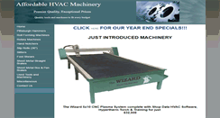 Desktop Screenshot of affordablehvacmachinery.com